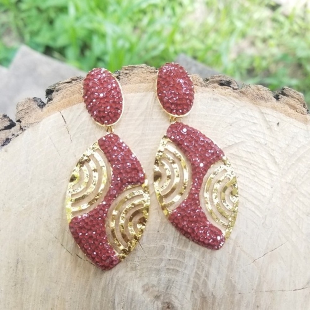 Ruby love earrings